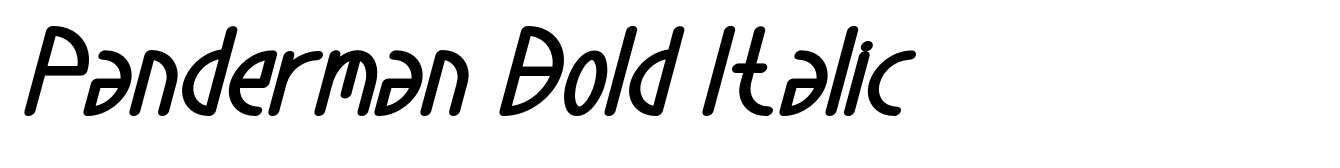 Panderman Bold Italic